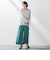 タックボリュームワイドパンツ≪洗濯機で洗える≫
