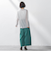 タックボリュームワイドパンツ≪洗濯機で洗える≫