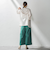 タックボリュームワイドパンツ≪洗濯機で洗える≫