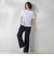 【WEB限定/大きいサイズ】ハイテンションワイドパンツ≪洗濯機で洗える≫