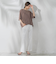 【WEB限定】ハイテンションワイドパンツ≪洗濯機で洗える≫