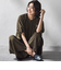 【WEB限定】ウエストギャザーワイドパンツ≪手洗い可能≫