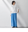 【WEB限定】ウエストギャザーワイドパンツ≪手洗い可能≫