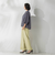【大きいサイズ】パッチポケットワイドパンツ≪洗濯機で洗える≫