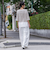 パッチポケットワイドパンツ≪洗濯機で洗える≫