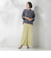 パッチポケットワイドパンツ≪洗濯機で洗える≫