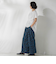 【WEB限定】ウエストタックカットソー≪手洗い可能≫