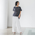 【WEB限定】ウエストタックカットソー≪手洗い可能≫