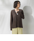 シアーVネックカットソー≪洗濯機で洗える≫