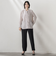 【大きいサイズ】【旅楽シリーズ/極】メランジツイルストレートパンツ≪洗濯機で洗える≫