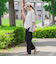 【旅楽シリーズ/極】メランジツイルストレートパンツ≪洗濯機で洗える≫