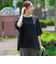【大きいサイズ】【旅楽シリーズ/極】メランジツイルブラウス≪洗濯機で洗える≫
