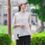 【大きいサイズ】【旅楽シリーズ/極】メランジツイルブラウス≪洗濯機で洗える≫