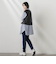 【WEB限定】ぐーんと伸びるデニムレギパン≪洗濯機で洗える≫