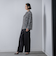【WEB限定】デニム見えシャンブレーワイドパンツ≪洗濯機で洗える≫