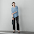 【WEB限定】デニム見えシャンブレーワイドパンツ≪洗濯機で洗える≫