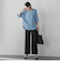 【WEB限定】デニム見えシャンブレーワイドパンツ≪洗濯機で洗える≫