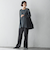 【WEB限定/大きいサイズ】デニム見えシャンブレーワイドパンツ≪洗濯機で洗える≫