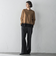 【WEB限定/大きいサイズ】デニム見えシャンブレーワイドパンツ≪洗濯機で洗える≫