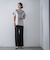 【WEB限定/大きいサイズ】デニム見えシャンブレーワイドパンツ≪洗濯機で洗える≫