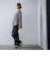 【WEB限定/大きいサイズ】デニム見えシャンブレーワイドパンツ≪洗濯機で洗える≫