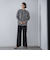【WEB限定/大きいサイズ】デニム見えシャンブレーワイドパンツ≪洗濯機で洗える≫