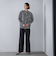 【WEB限定/大きいサイズ】デニム見えシャンブレーワイドパンツ≪洗濯機で洗える≫