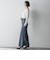 【WEB限定/大きいサイズ】デニム見えシャンブレーワイドパンツ≪洗濯機で洗える≫