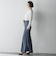 【WEB限定/大きいサイズ】デニム見えシャンブレーワイドパンツ≪洗濯機で洗える≫