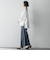 【WEB限定/大きいサイズ】デニム見えシャンブレーワイドパンツ≪洗濯機で洗える≫