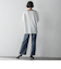 【WEB限定/大きいサイズ】デニム見えシャンブレーワイドパンツ≪洗濯機で洗える≫
