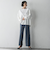 【WEB限定/大きいサイズ】デニム見えシャンブレーワイドパンツ≪洗濯機で洗える≫