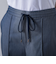 【WEB限定/大きいサイズ】デニム見えシャンブレーワイドパンツ≪洗濯機で洗える≫