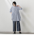 【WEB限定/大きいサイズ】デニム見えシャンブレーワイドパンツ≪洗濯機で洗える≫