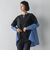 【大きいサイズ】バックギャザー切り替えニット≪手洗い可能≫