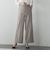 【大きいサイズ】キラメキストレッチワイドパンツ≪洗濯機で洗える≫