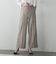 【大きいサイズ】キラメキストレッチワイドパンツ≪洗濯機で洗える≫