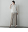 【大きいサイズ】キラメキストレッチワイドパンツ≪洗濯機で洗える≫