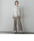 【大きいサイズ】キラメキストレッチワイドパンツ≪洗濯機で洗える≫