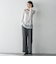 【WEB限定】”もっちり素材”ダンボールワイドパンツ≪手洗い可能≫