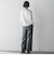 【WEB限定】”もっちり素材”ダンボールワイドパンツ≪手洗い可能≫