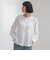 メランジツイルノーカラーブラウス