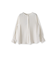 メランジツイルノーカラーブラウス