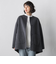 <極>”軽さと贅沢なぬくもり”ノーカラーリバーコート