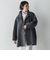 【大きいサイズ】<極>”軽さと贅沢なぬくもり”スタンドカラーリバーコート