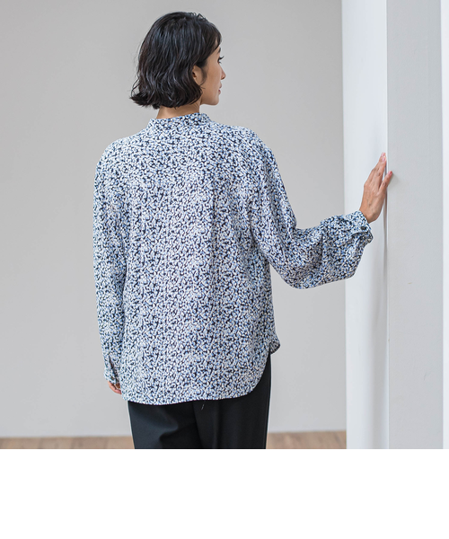 大きいサイズ】くずしドットブラウス｜ラエフの通販｜&mall（アンド