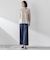 セルロースデニムワイドパンツ
