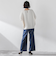 セルロースデニムワイドパンツ