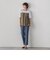 【WEB限定/大きいサイズ】“美脚デニム見え”裾スリットテーパードパンツ