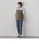 【WEB限定/大きいサイズ】“美脚デニム見え”裾スリットテーパードパンツ